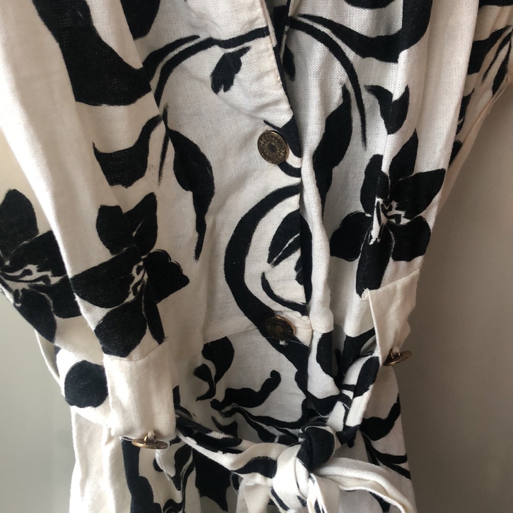 ZARA Black/Cream Dress - Picture 4 of 5